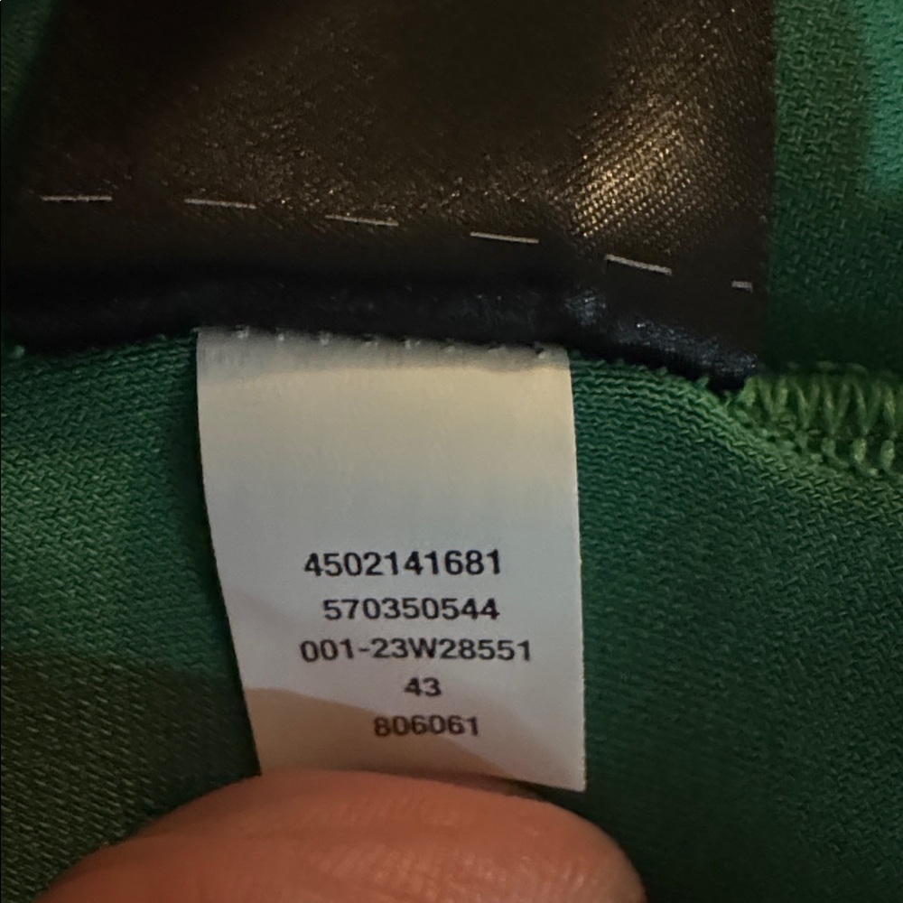 WHBM Matte Green Ruched Tie Cinched Front Kimono Knit Top XL $78 EUC KL - Picture 7 of 10